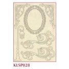 Siluetas de madera Stamperia: Street lamp and corners