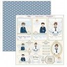 Papel Scrapbooking. SCP-312 Comunión 2019 Dayka.  Tres recordatorios, cuadros con niños de Comunión