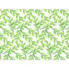 Papel entelado. PFY. Green Leaves. 100 x 70 cm