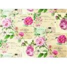 Papel entelado. PFY. Flower Postcard. 100 x 70 cm