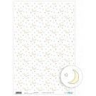 Papel cartonaje. PFY. Moons and Stars. 32 x 48,3 cm