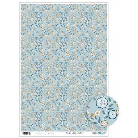 Papel cartonaje. PFY. Spring Azul Bebé. 32 x 48,3 cm