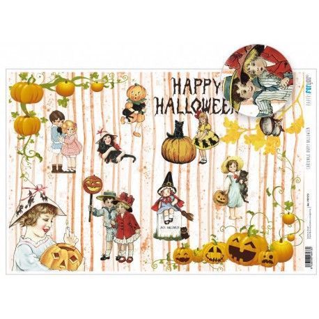 Papel cartonaje. PFY. Happy Haloween. 32 x 48,3 cm