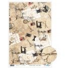 Papel cartonaje. PFY. Fashion and Sewing Elements. 32 x 48,3 cm