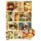 Papel cartonaje. PFY. Embrujada Halloween. 32 x 48,3 cm