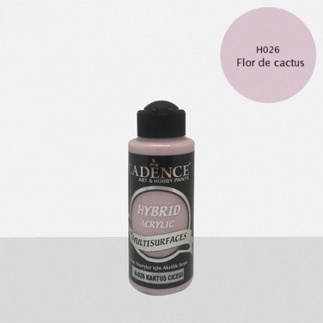 Pintura multisuperficie Hybrid de Cadence. Las mejores pinturas en L'aura Bella, tu tienda de manualidades. Flor de cactus H026