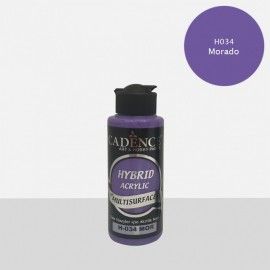 Pintura multisuperficie Hybrid de Cadence. Las mejores pinturas en L'aura Bella, tu tienda de manualidades. Morado H034