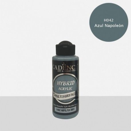 Pintura multisuperficie Hybrid de Cadence. Las mejores pinturas en L'aura Bella, tu tienda de manualidades. Azul Napoleon H042