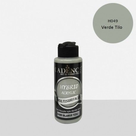 Pintura multisuperficie Hybrid de Cadence. Las mejores pinturas en L'aura Bella, tu tienda de manualidades. Verde Tilo H049
