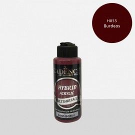 Pintura multisuperficie Hybrid de Cadence. Las mejores pinturas en L'aura Bella, tu tienda de manualidades. Burdeos H055