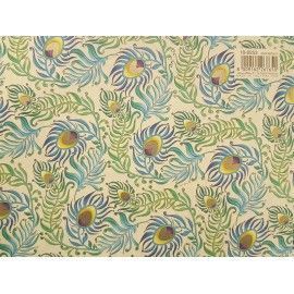 Papel de encuadernación Piume azzurre 188253 de Kartos. Los mejores productos de encuadernación en Tu tienda L'aura Bella