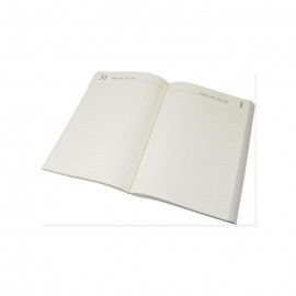 Agenda perpetua, cuerpo. marfil. día por hoja. Todo de encuadernación artesanal en L'aura Bella. AZ5038