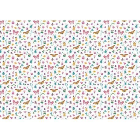 Tela encuadernación decorada. Bugs. PFY-3506. Los mejores productos de encuadernacion en tu tienda L'aura Bella