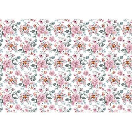 Tela encuadernación decorada. Wild Roses. PFY-3533. Los mejores productos de encuadernacion en tu tienda L'aura Bella