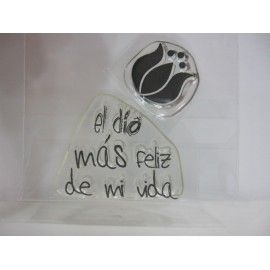 2 Sellos acrílicos: Frase...