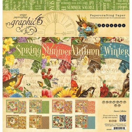 Seasons, coleccion scrapbooking de Graphic 45, 4501624. El mejor scrap en L'aura Bella tu tienda online