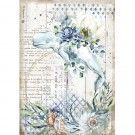 Sea Dream Whale. A4. Stamperia DFSA4559. el mejor papel de arroz en L'aura Bella tu tienda online