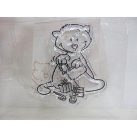 Sello acrílico: Gato con...