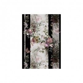 Flores y franjas grises y negras A3. Cadence PA599 el mejor papel de arroz en L'aura Bella tu tienda online