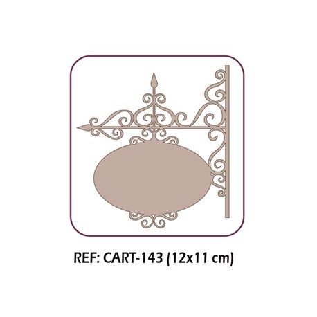 Letrero filigrana oval cart-143. todo Dayka Trade en L'aura Bella tu tienda online de manualidades, scrap y pintura.