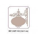 Letrero filigrana oval cart-143. todo Dayka Trade en L'aura Bella tu tienda online de manualidades, scrap y pintura.