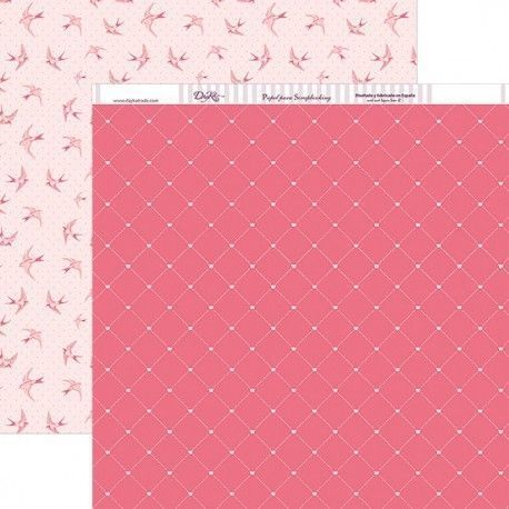 Papel Scrapbooking Comunión Niña: fondo y pájaros. SCP-238. Todo Dayka Trade  en L'aura Bella tu tienda online