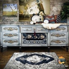 Dark Damask. Decoupage Decor Tissue Paper Mulberry. 647704. ReDesign Prima en L'aura Bella tu tienda online