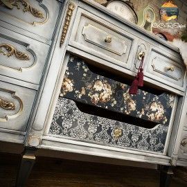 Dark Damask. Decoupage Decor Tissue Paper Mulberry. 647704. ReDesign y Prima Marketing en L'aura Bella tu tienda online