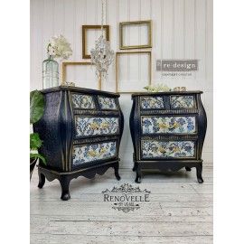 Cobalt Flourish. Decoupage Decor Tissue Paper Mulberry. 652340. ReDesign de Prima Marketing en L'aura Bella tu tienda online 2