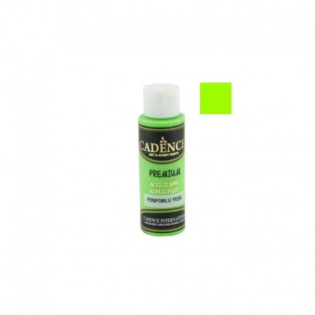Pintura acrílica Premium de Cadence. Las mejores pinturas en L'aura Bella, tu tienda de manualidades. Fluor Verde. PRE12685