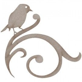 Pájaro sobre filigrana