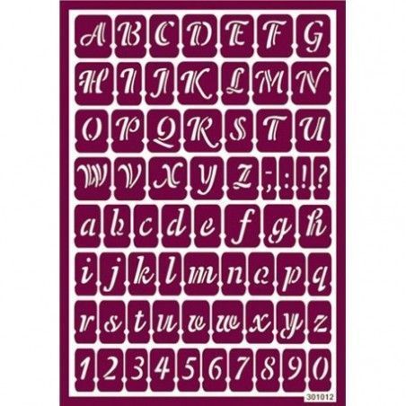 Plantilla de estarcido para ácido abecedario 10.  Los mejores productos en L'aura Bella tu tienda online