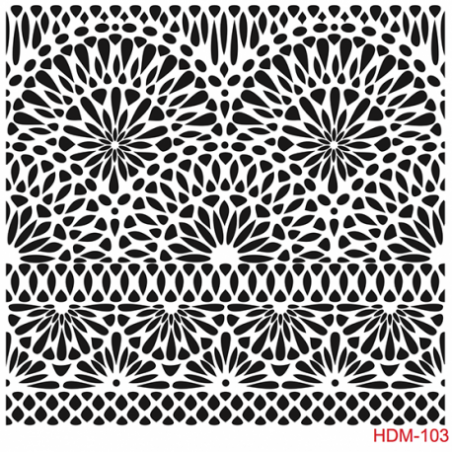 Plantilla de estarcido mandala puntos. Cadence. HDM103. Todo para manualidades y pitnura en L'aura Bella tu tienda online