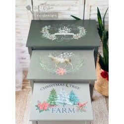 REDESIGN DECOR TRANSFERS® Holly Jolly XMas 65594. Los mejores transfers de Redesign en L'aura Bella 1