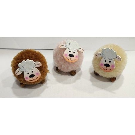 oveja decorativa pompon navidad. L'aura Bella