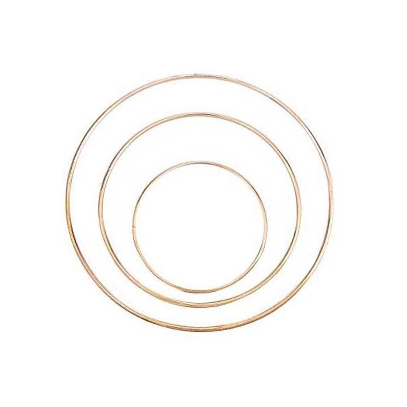 aro metálico blanco 20 cm diametro. Todo para manualidades en tu tienda L'aura Bella