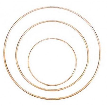 aro metálico blanco 20 cm diametro. Todo para manualidades en tu tienda L'aura Bella