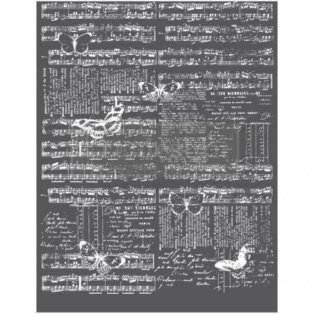 REDESIGN DECOR TRANSFERS® Music and Buttlerflies 640811. Los mejores transfers de Redesign en L'aura Bella