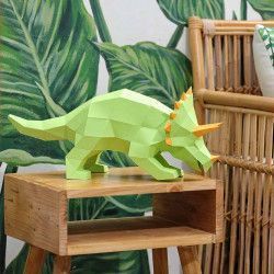 Triceratops Art Model 3D. Kit DIY figura papel. TRIGR. Todo Papercraft World en L'aura Bella tu tienda 4