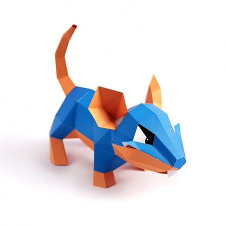 Mouse, raton, rata Art Model 3D. Kit DIY figura papel. MOUTBL. Todo Papercraft World en L'aura Bella tu tienda