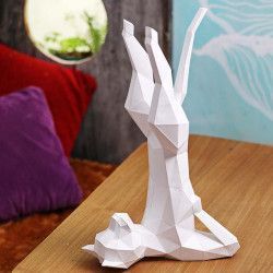 Yoga cat. Gato Art Model 3D. Kit DIY figura papel. YOGTWH. Todo Papercraft World en L'aura Bella tu tienda 2