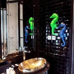 Seahorses. Caballlitos de mar Wall Art Model 3D. Kit DIY figura papel. SEAWGR. Todo Papercraft World en L'aura Bella tu tienda 2