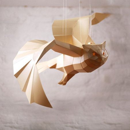 Búho, Owl. Hanging Art Model 3D. Kit DIY figura papel. OWLHWH. Todo Papercraft World en L'aura Bella tu tienda