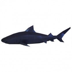 Tiger Sharks Wall Art Model 3D. Kit DIY figura papel. SHAWBW. Todo Papercraft World en L'aura Bella tu tienda 5
