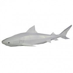 Tiger Sharks Wall Art Model 3D. Kit DIY figura papel. SHAWBW. Todo Papercraft World en L'aura Bella tu tienda 4