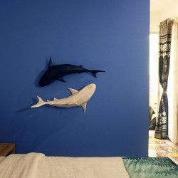 Tiger Sharks Wall Art Model 3D. Kit DIY figura papel. SHAWBW. Todo Papercraft World en L'aura Bella tu tienda 1