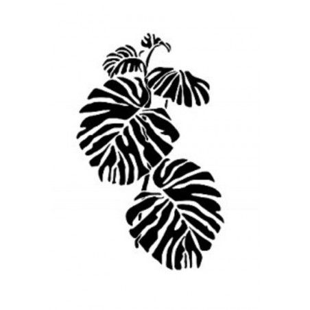 Plantilla stencil, estarcido Mostera, planta BN151. Cadence. Los mejores productos en L'aura Bella tu tienda online