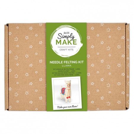 Craft Kit needle felting Llama. DSM106020. Kit manualidades. Los mejores productos en L'aura Bella tu tienda online
