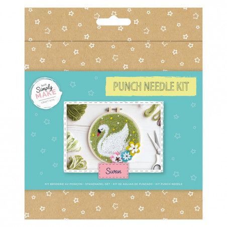 Craft Kit Punch Needle  Cisne. DSM106077. Kit manualidades. Los mejores productos en L'aura Bella tu tienda online