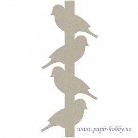 Cuatro pájaros en un poste...